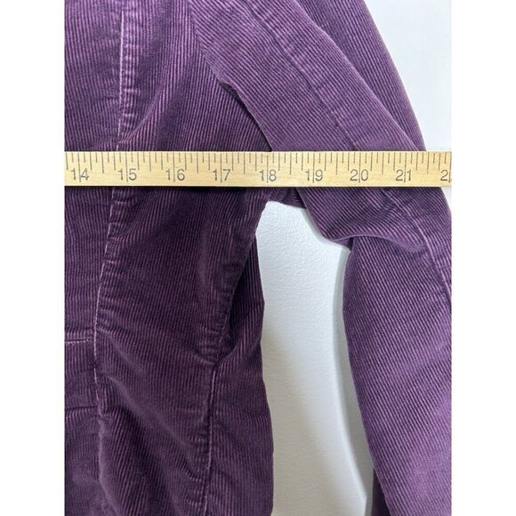 Eddie Bauer Jacket Womens Purple Corduroy Button Up Long Sleeve Size Small - Picture 7 of 10